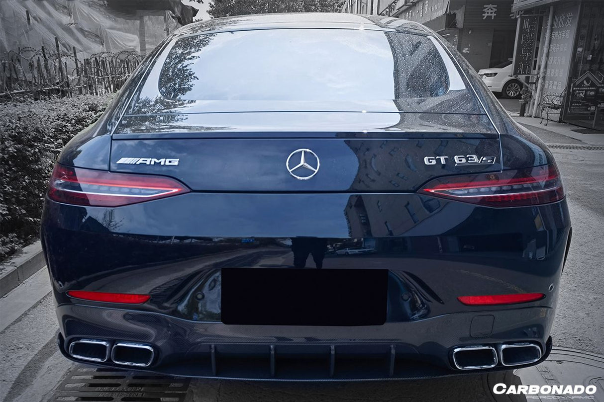 2019-2023 Mercedes Benz AMG GT63  S 4Door Coupe X290 OEM Style Carbon Fiber Rear Diffuser
