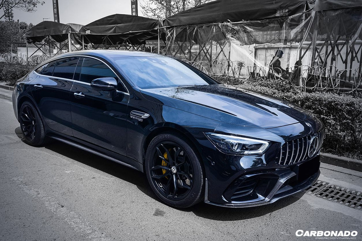 2019-2023 Mercedes Benz AMG GT63S 4Door Coupe X290 OEM Style Carbon Fiber Middle Front Lip