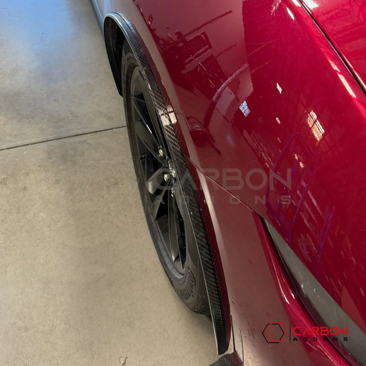 Real Carbon Fiber Front Fender Flares for 2024+ Ford Mustang (Pair)