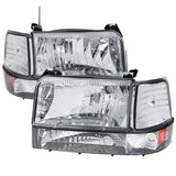 Spec-D OEM Replacement Headlights Ford F150 (1992-1996) w/ Bumper & Corner Lights