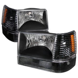 Spec-D OEM Replacement Headlights Jeep Grand Cherokee (1993-1996) Chrome / Black / Smoke