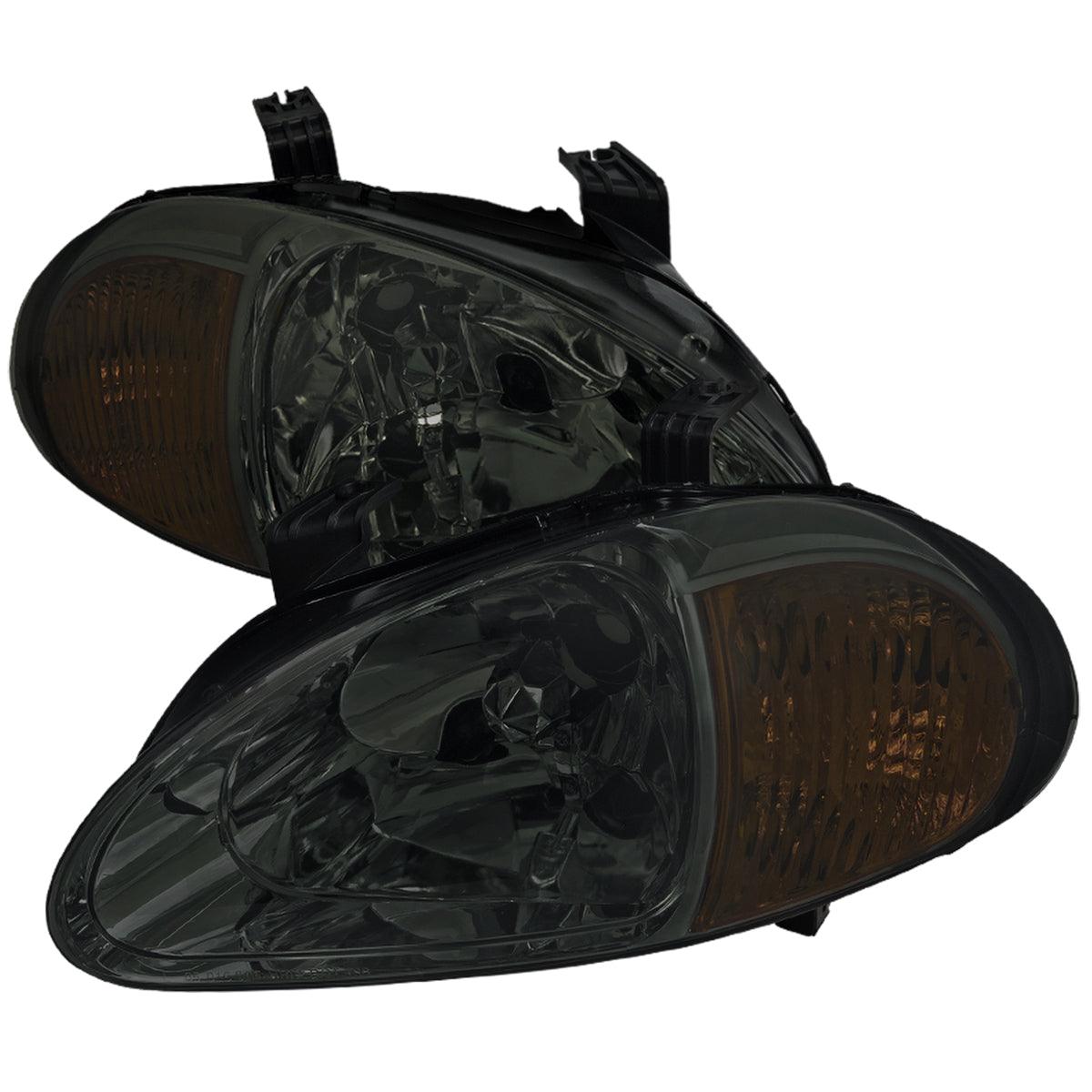 OEM Replacement Headlights Honda Del Sol (93-97) JDM w/ Amber - K2 Industries