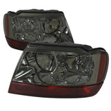 Spec-D OEM Replacement Headlights Jeep Grand Cherokee (99-04) Chrome / Smoke / Black