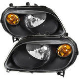 Spec-D Headlights Chevy HHR (06-11) Black OEM Replacement w/ Amber Corners