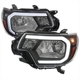 Spec-D OEM Replacement Headlights Toyota Tacoma (12-15) OE Style or LED Bar - Black / Smoke / Chrome