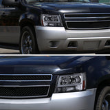 Spec-D Projector Headlights Tahoe / Avalanche / Suburban (07-13) C Light Bar - Black / Chrome