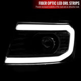 Spec-D Projector Headlights Tahoe / Avalanche / Suburban (07-13) LED C-Light Bar - Black / Chrome