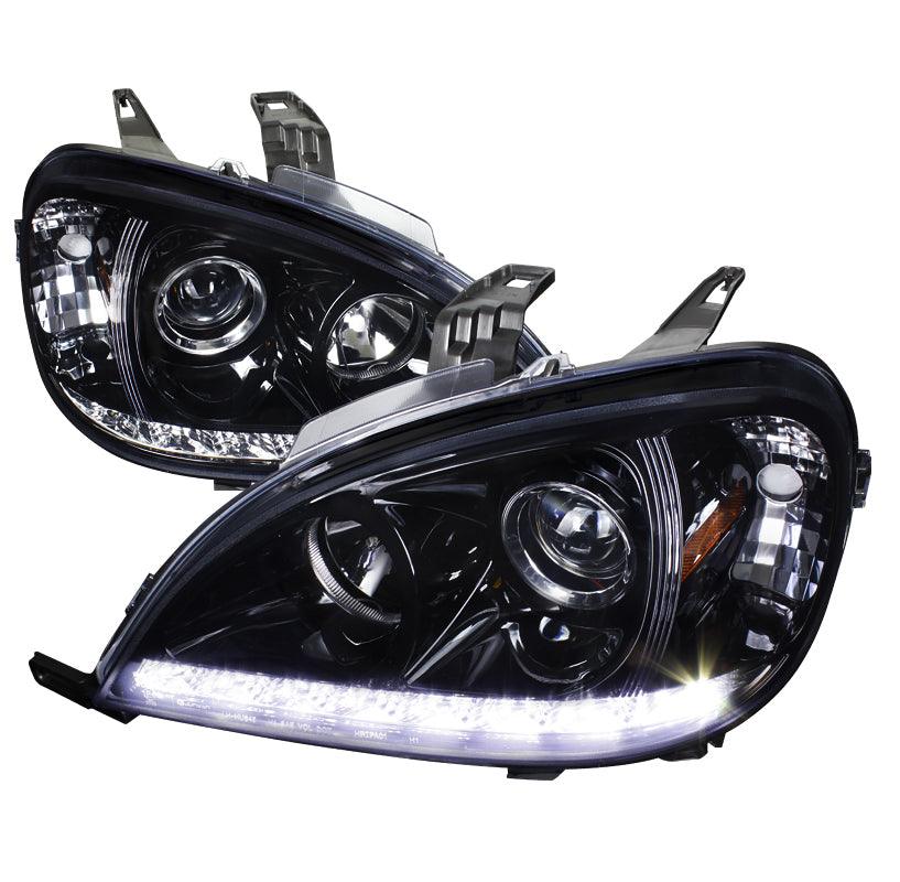 Spec-D Projector Headlights Mercedes ML320 / ML430 (98-01) LED Strip - Black or Chrome