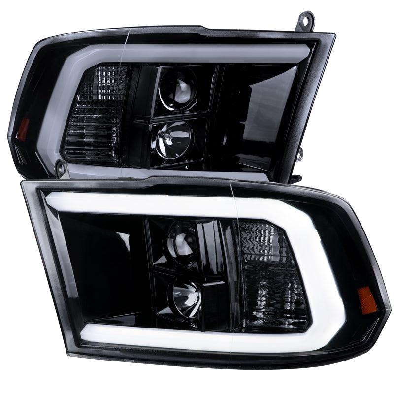 Spec-D Projector Headlights Dodge Ram (2009-2018) C-Bar LED - Black or Chrome