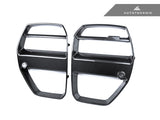 AutoTecknic Dry Carbon Motorsport V1 Front Grille Set - BMW G80 M3 | G82/ G83 M4