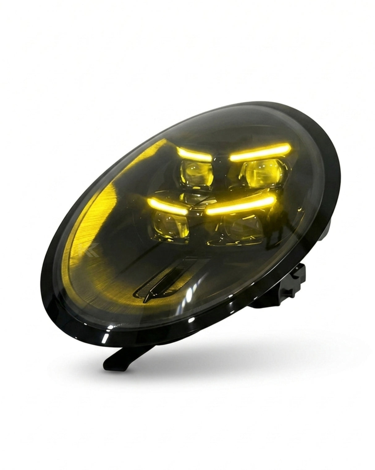 Porsche 991 911 Matrix LED Headlight Assembly with Dual DRL (Yellow / Smoke Base) 2013 - 2018 (Upgrade to 2025 911 Style / Replaces 99163113512)