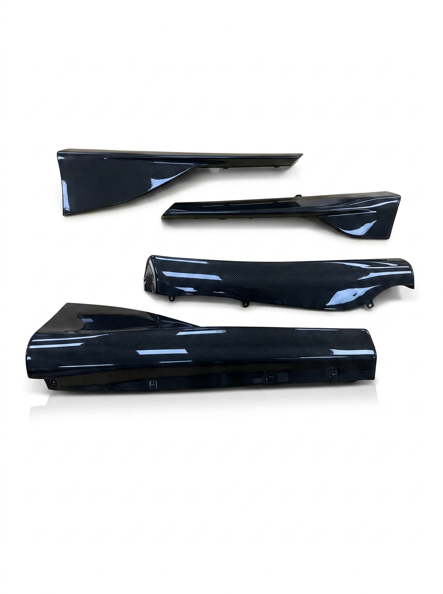 McLaren GT Dry Carbon Fiber Side Skirts Polished Finish 2019+ Pair
