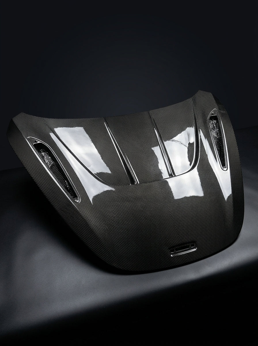 McLaren 720S Dry Carbon Fiber Hood Bonnet Sports Style Bolt-On