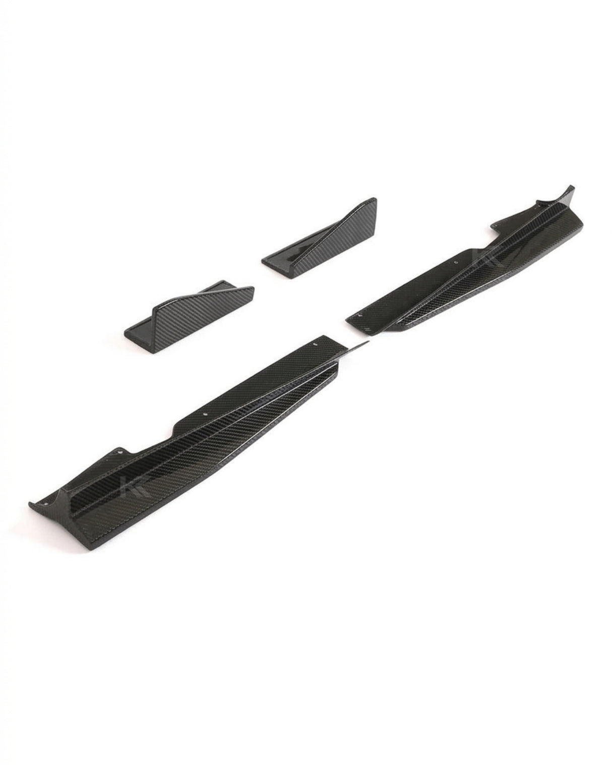 2015–2018 Audi TT / TTS / TTRS 8S Coupe A Style 4-Piece Side Skirt Kit – Carbon Fiber