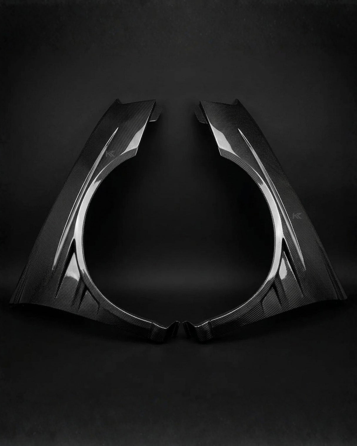 2004–2005 Subaru Impreza WRX STI GT Concept Style Front Over Fenders – Carbon Fiber