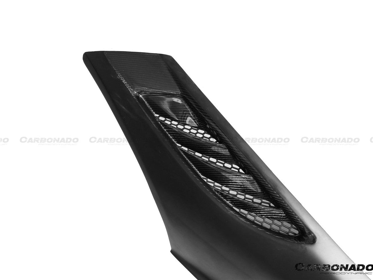 2010-2015 Ferrari Carbon Fiber Front Bumper Carbonado (OE) Fits: 458 Italia and Spider
