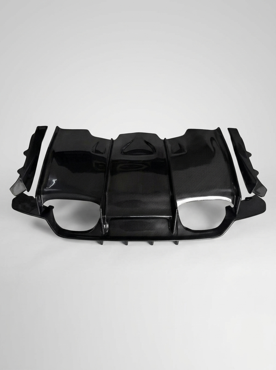 BMW 3 Series F80 F82 M3 M4 PSM Style Carbon Fiber Rear Diffuser Under Tray (2015 - 2020)