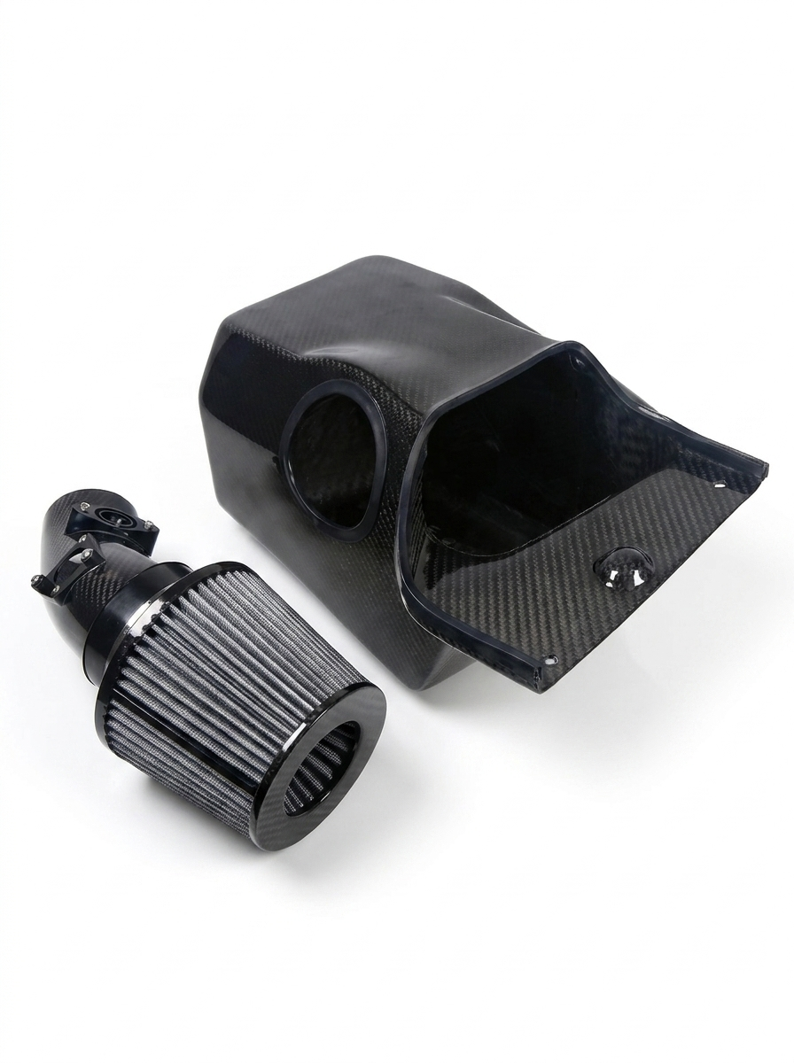 Honda Civic Type R FL5 K20C1 2.0T Dry Carbon Fiber High Flow Cold Air Intake System 2022+ OE KD4241BK