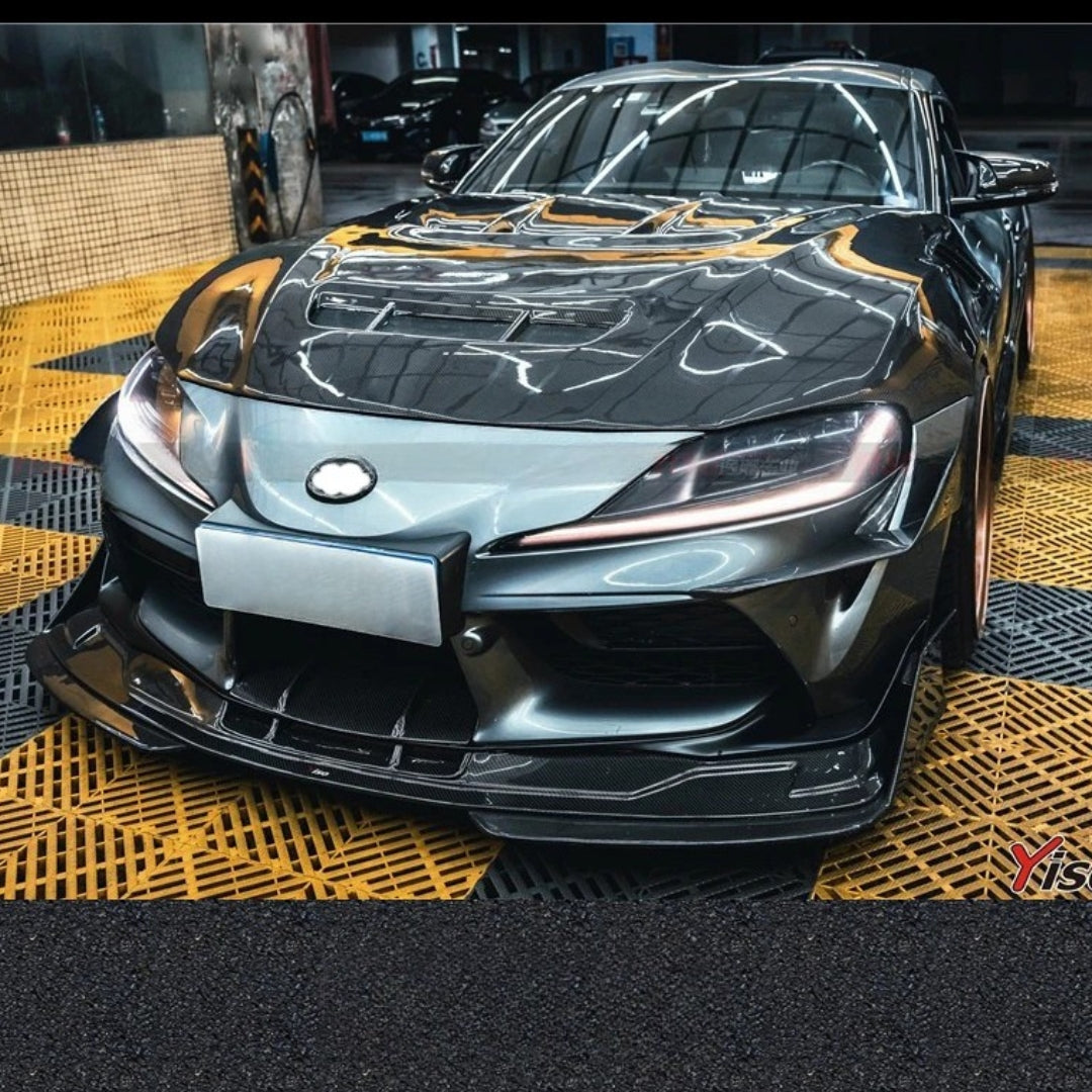 Carbon Fiber Front Wind Knife Aero Kit – Toyota Supra A90 YISO V2 Style