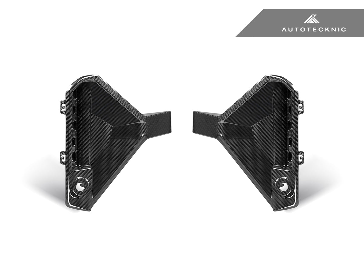 AutoTecknic Dry Carbon Rear Bumper Reflector Trim Set - G87 M2