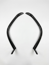 2022+ Ferrari 296 GTB OEM Style Polished Front Corner Guards - Dry Carbon Fiber
