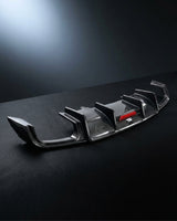 2018–2019 Audi A4 B9 Sedan Rear Bumper Diffuser – Carbon Fiber