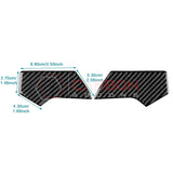 Real Carbon Fiber Upper Dashboard Side Panel Trim Overlay for 2024+ Ford Mustang