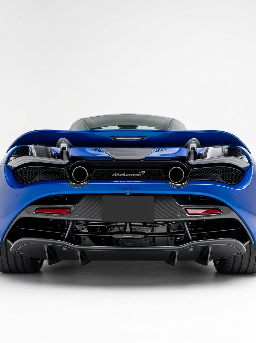 McLaren 720S Spider Dry Carbon Fiber Rear Bumper OEM Style 2017 - 2019