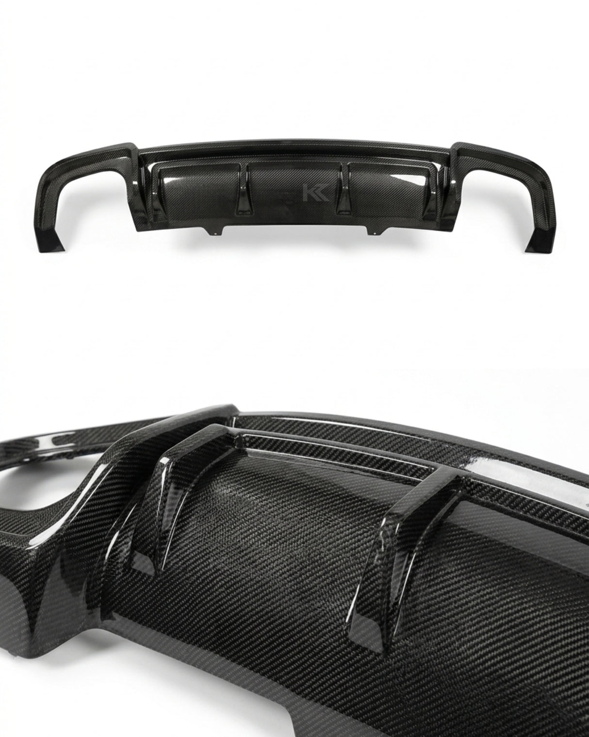 2017–2019 Audi A5 S-Line / S5 B9 Coupe & Sportback S5 Style Rear Bumper Diffuser – Carbon Fiber