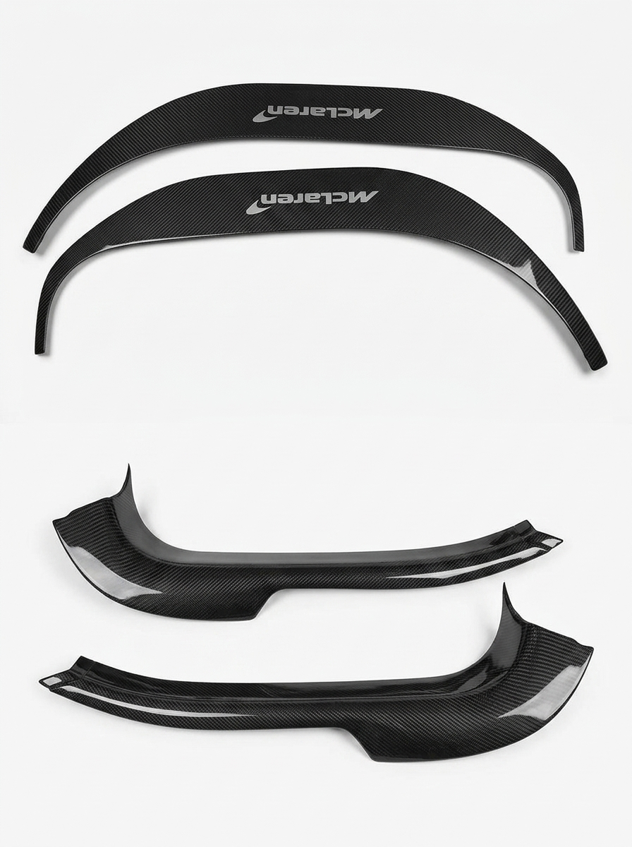 2012-2017 McLaren MP4-12C 650S Polished Door Sill Trims (Pair) - Dry Carbon Fiber