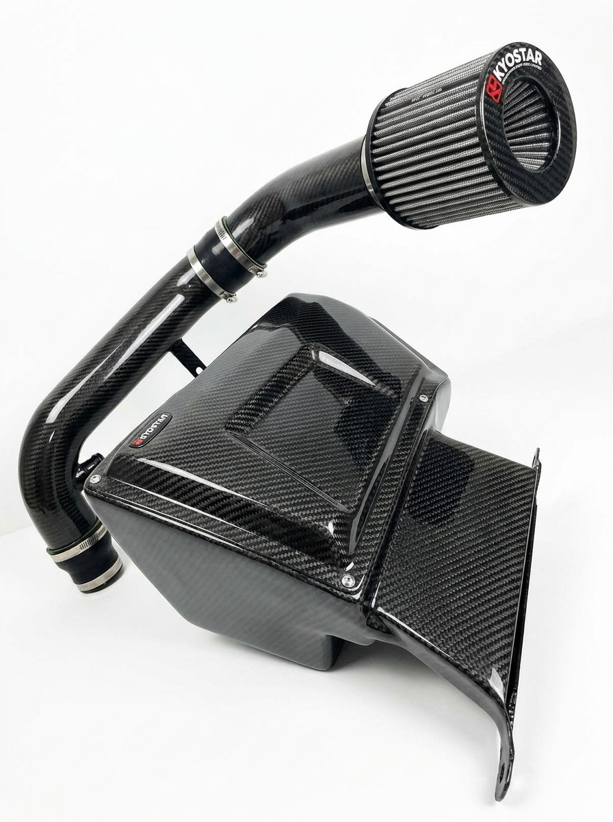 VW Golf 6 GTI MK6 EA888 Gen1 2.0T Dry Carbon Fiber High Flow Cold Air Intake System 2009 - 2013 OE KD4237BK
