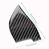 Real Carbon Fiber Door Jamb Triangle Trim Overlay for 2024+ Ford Mustang