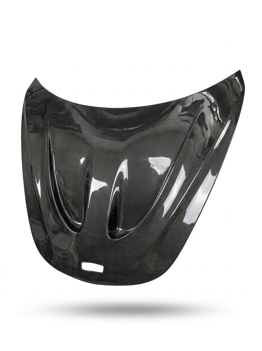 McLaren 540C 570S Dry Carbon Fiber Bonnet Hood P1 Style Bolt-On