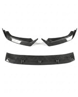 2017–2018 Audi A4 S-Line / S4 B9 Sedan 3-Piece Front Lip Kit – Carbon Fiber