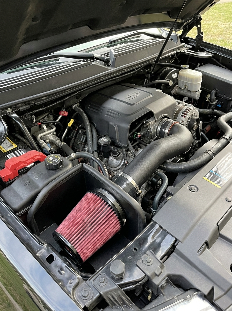 Chevrolet Silverado Suburban Tahoe GMC Sierra Yukon Cadillac Escalade 5.3L 6.2L V8 Cold Air Intake System 2014 - 2020 OE KD4293BK