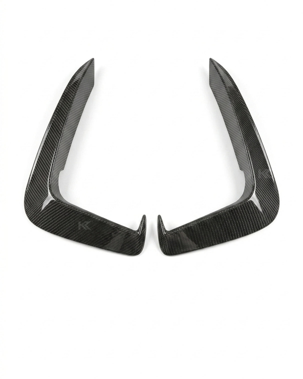 2017–2019 Audi A5 S-Line / S5 B9 Front Bumper Canards – Carbon Fiber