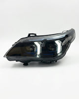 BMW 5 Series E60 Snake Eye LED Headlight Assembly with Dual-Color DRL 2003 - 2010