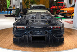 2011-2021 Lamborghini Aventador Coupe CA Style Carbon Fiber Engine Hood And Wing  | Fits LP700, LP720, LP750, LP740
