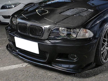 BMW 3 Series E46 M3 HM Style Carbon Fiber Front Lip (2001 - 2006) - K2 Industries
