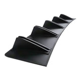 Universal Shark Fin Rear Bumper Diffuser Splitter – Matte Black / Carbon Fiber Look (81.5cm)