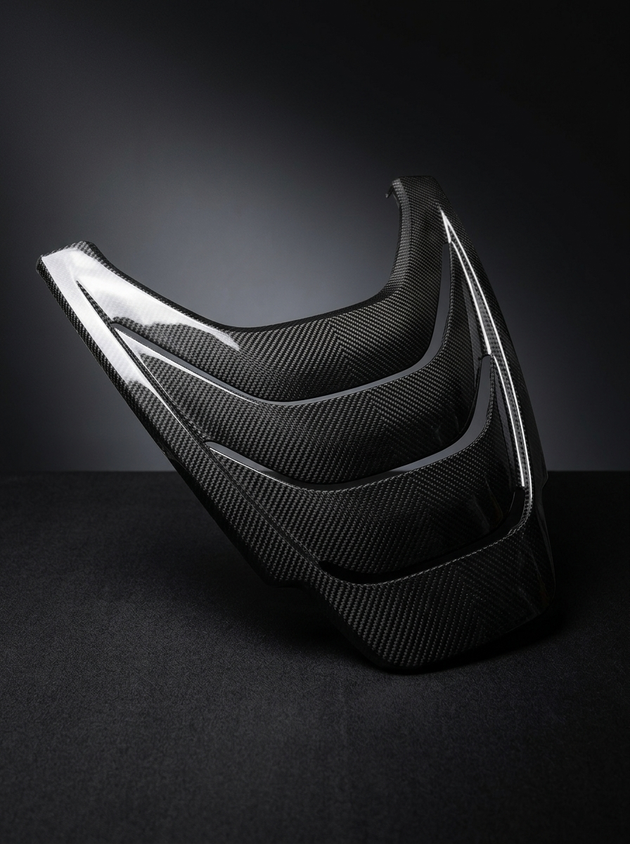 McLaren 720S Spider Dry Carbon Fiber Engine Cover Screw-On 2017 - 2019