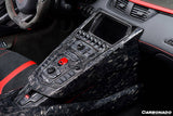 2011-2016 Lamborghini Aventador LP700 Roadster OEM Style Carbon Fiber Center Control Surround Panel
