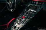 2011-2016 Lamborghini Aventador LP700 Roadster OEM Style Carbon Fiber Center Control Surround Panel