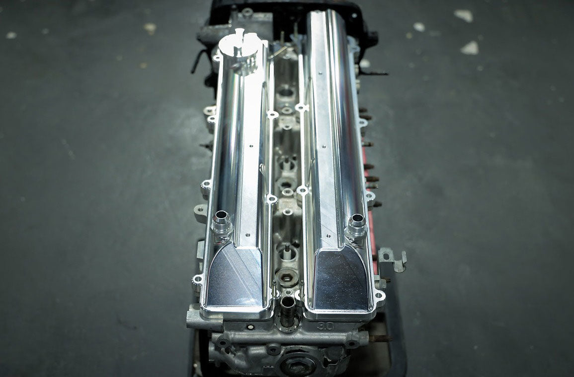 Toyota Supra 2JZ GE Non-VVTI Billet Valve Covers Anodized Oil Cap Bolts 2J AN10