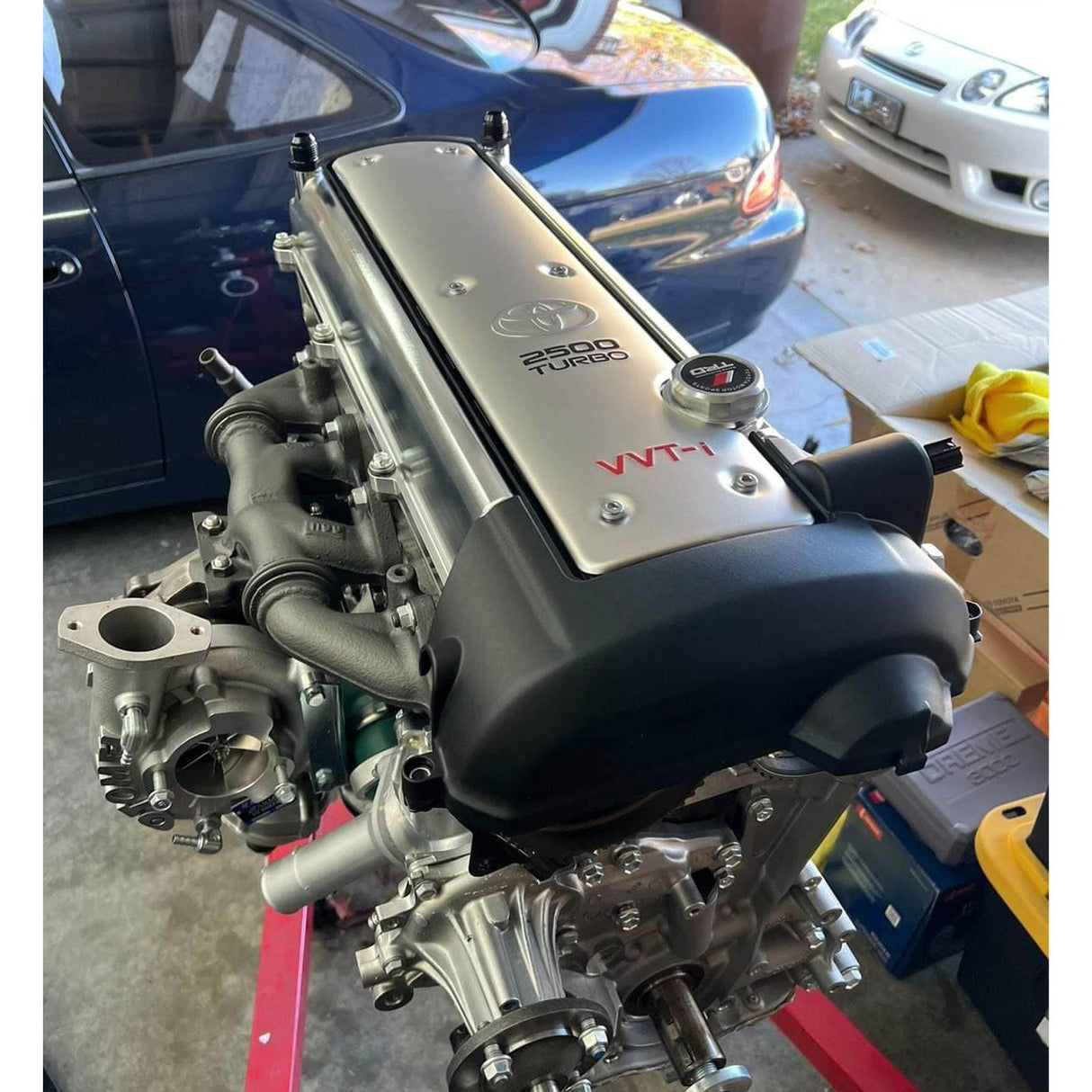 Toyota Supra 2JZ GTE Non-VVTI Billet Valve Covers Anodized Oil Cap Bolts 2J AN10