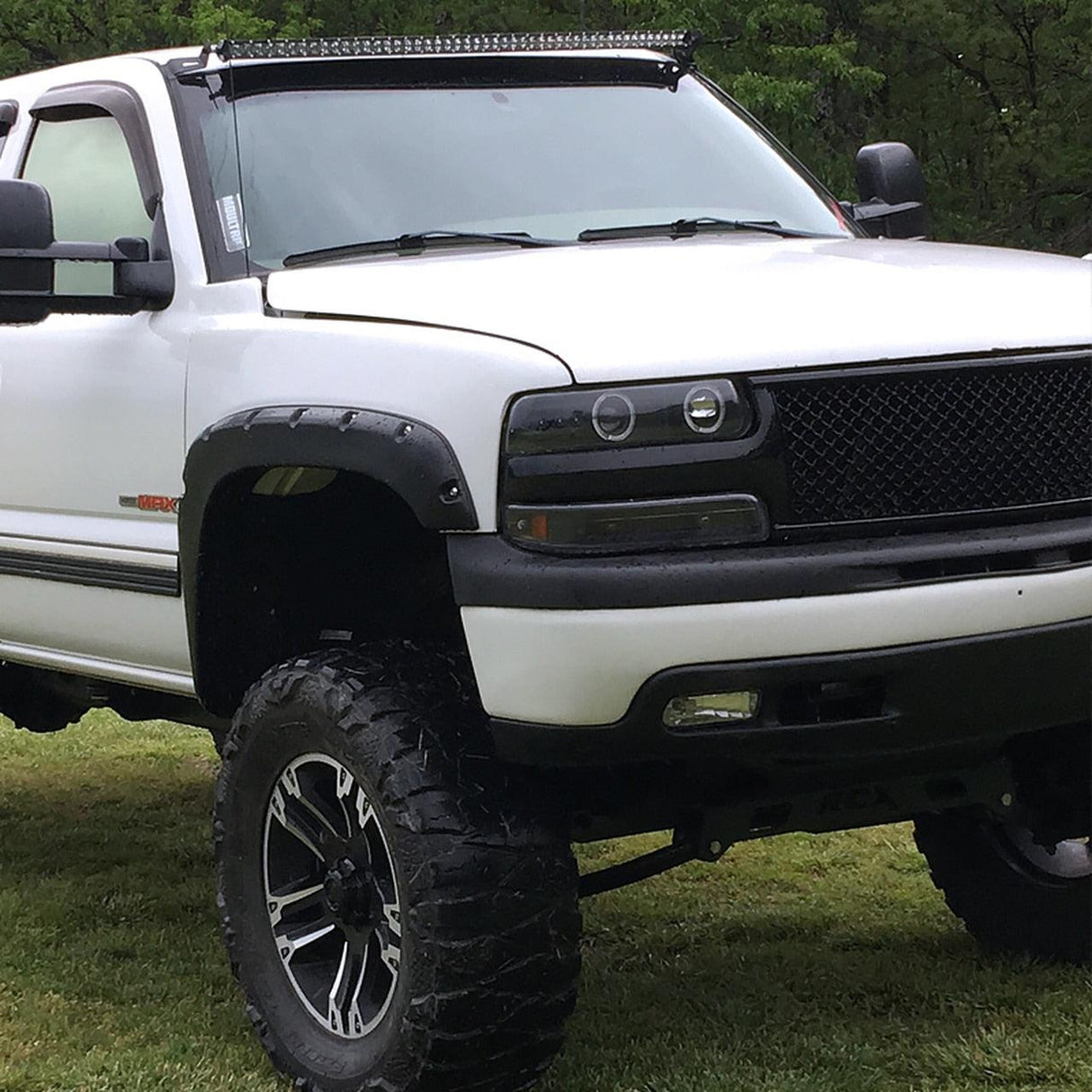 Spec-D Projector Headlights Silverado (99-02) Tahoe/Suburban (00-06) LED Dual Halo w/ Bumper Lights - Black or Chrome