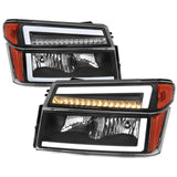 Spec-D OEM Replacement Headlights Colorado / Canyon (04-12) Sequential Turn Signal w/ LED Bar