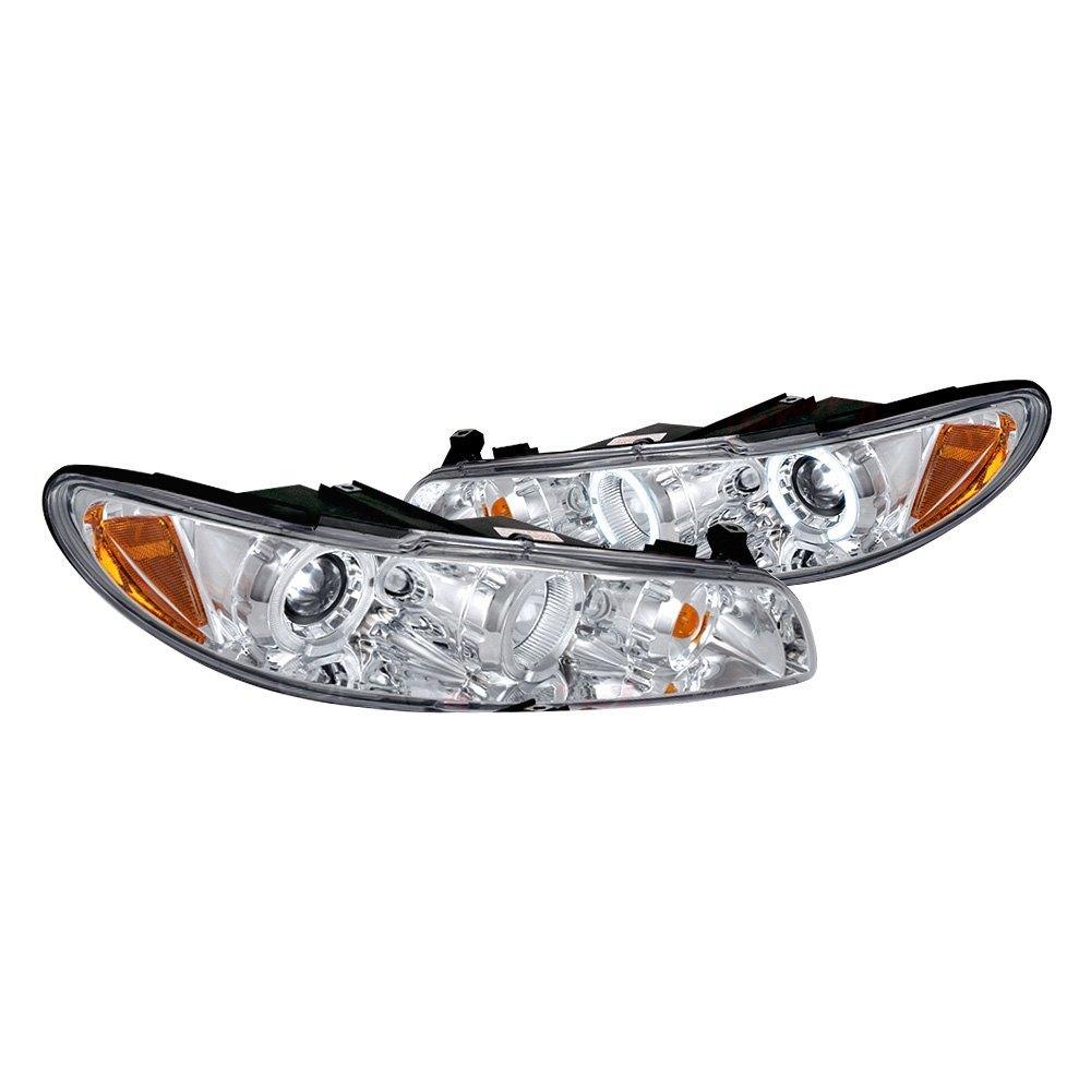 Spec-D Projector Headlights Pontiac Grand Prix (97-03) LED Halo - Black or Chrome