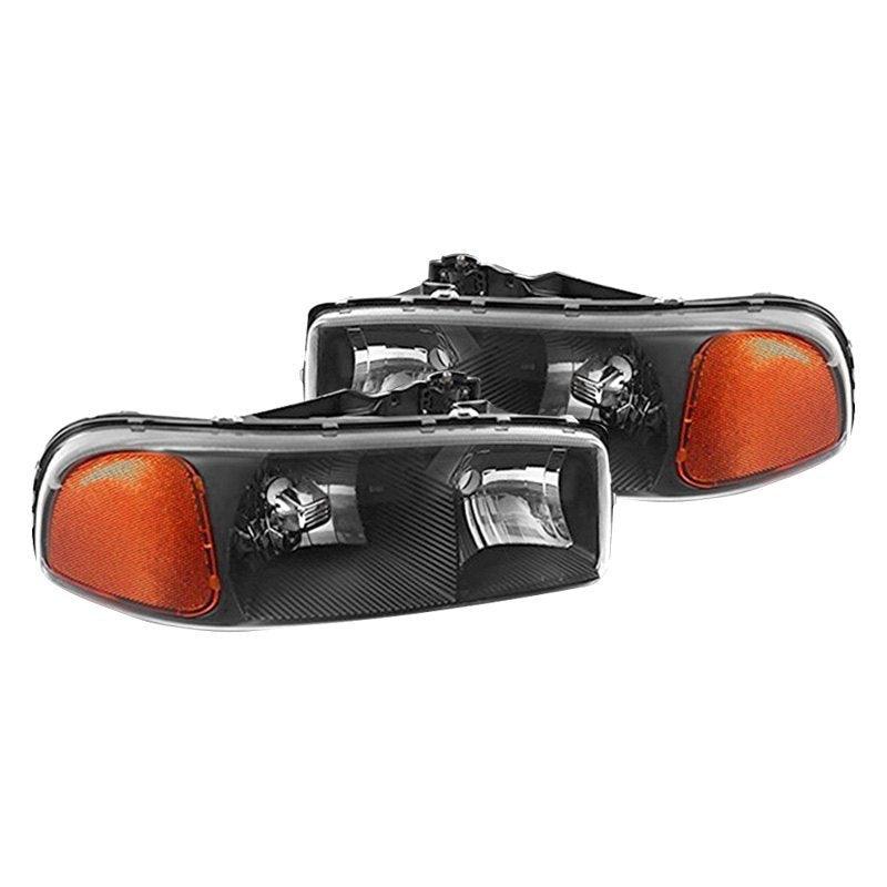 Spec-D OEM Replacement Headlights GMC Sierra (99-06) Yukon (00-06) Black or Chrome