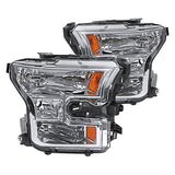 Spec-D OEM Replacement Headlights Ford F150 (2015-2017) Black or Chrome Housing